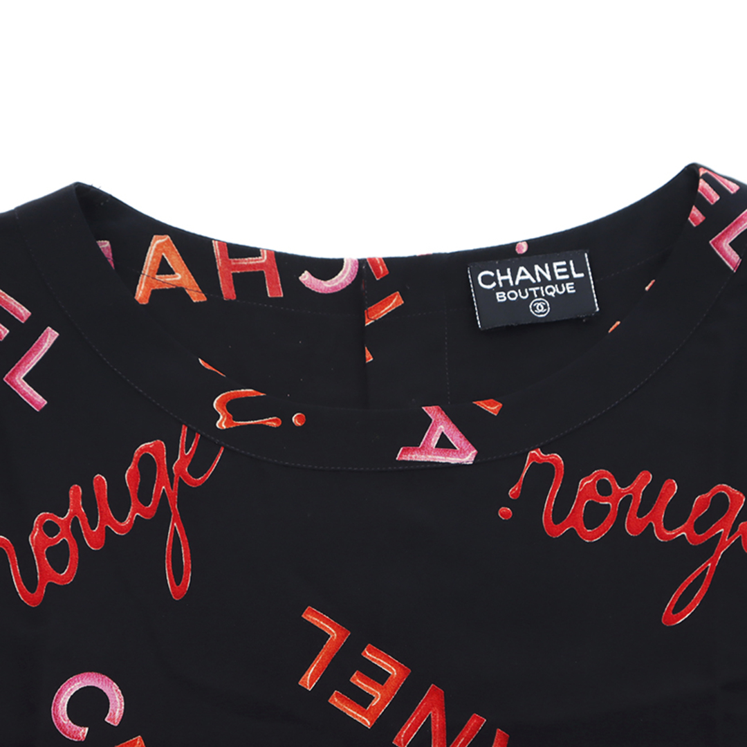 CHANEL(シャネル)のシャネル CHANEL ロゴシャツ サイズ40 2010年 半袖Ｔシャツ シルク レディースのトップス(Tシャツ(半袖/袖なし))の商品写真