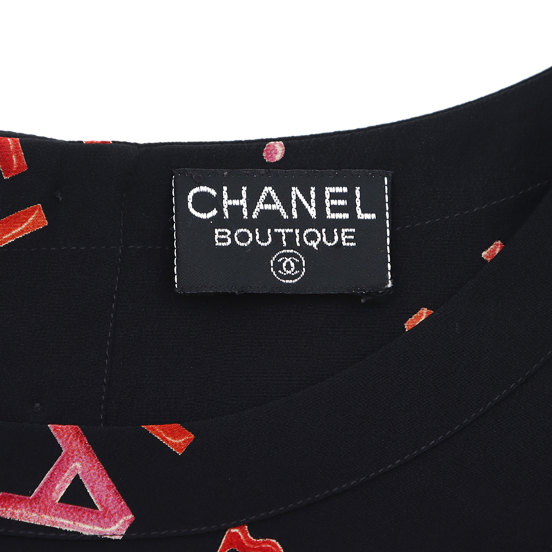 CHANEL(シャネル)のシャネル CHANEL ロゴシャツ サイズ40 2010年 半袖Ｔシャツ シルク レディースのトップス(Tシャツ(半袖/袖なし))の商品写真