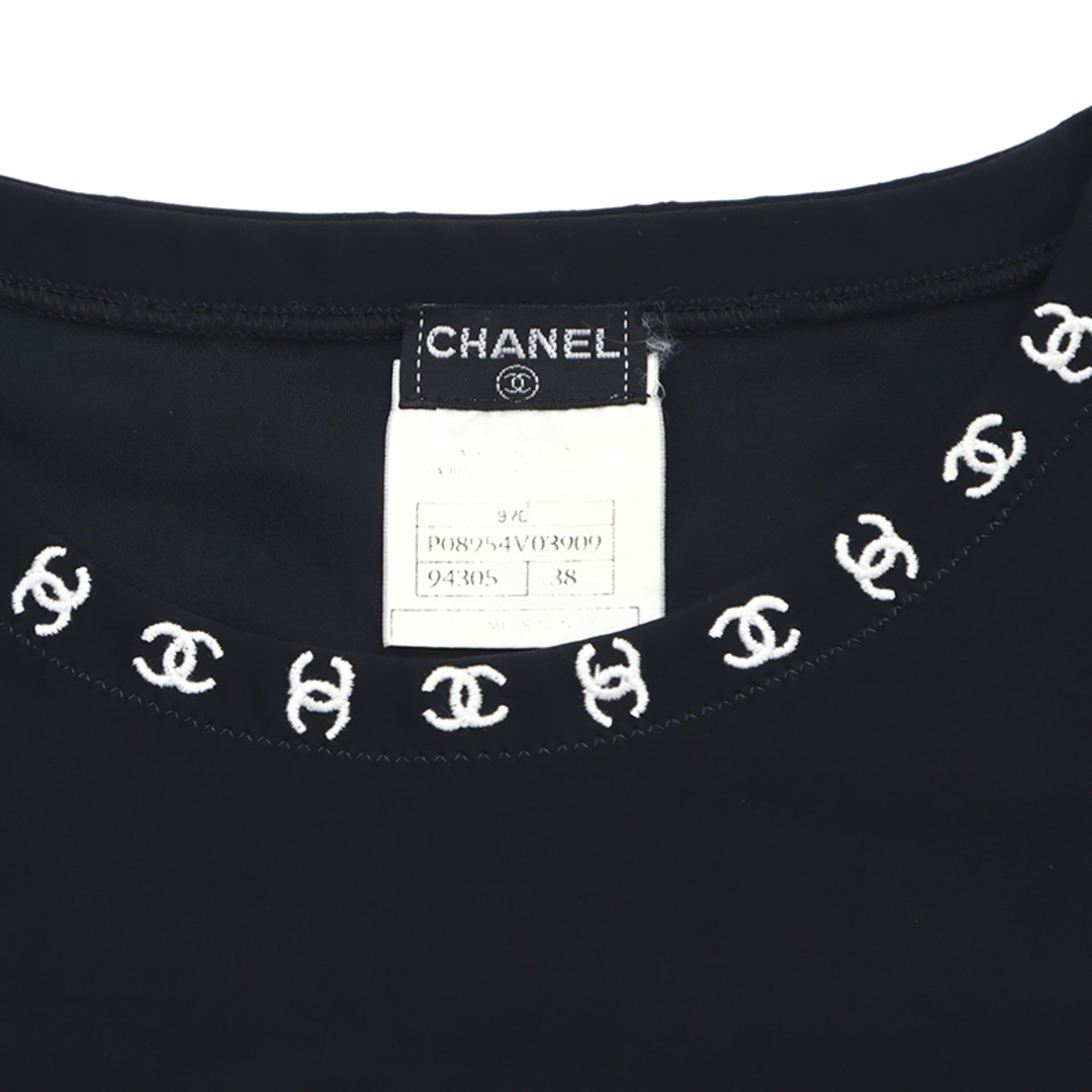 CHANEL(シャネル)のシャネル CHANEL ココマーク マイヨ サイズ38 1997年 半袖Ｔシャツ ナイロン レディースのトップス(Tシャツ(半袖/袖なし))の商品写真