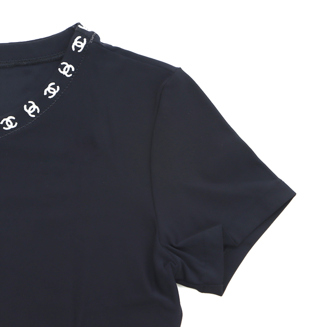 CHANEL(シャネル)のシャネル CHANEL ココマーク マイヨ サイズ38 1997年 半袖Ｔシャツ ナイロン レディースのトップス(Tシャツ(半袖/袖なし))の商品写真