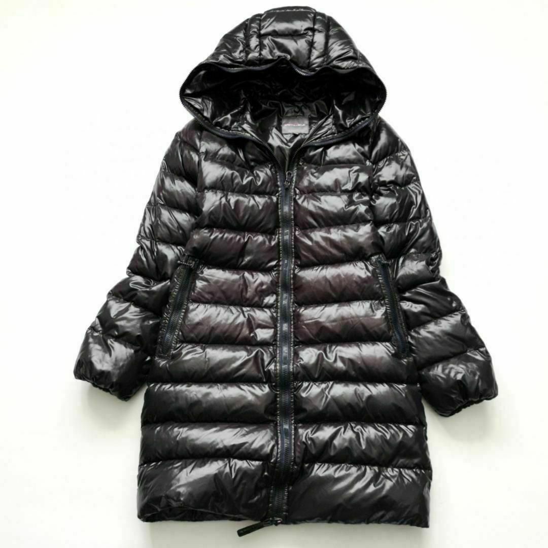 DUVETICA(デュベティカ)の冬セール　デュベティカ　ACE　軽量　防寒　ロング　ダウンコート　紺　40 レディースのジャケット/アウター(ダウンジャケット)の商品写真