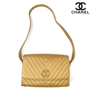 シャネル(CHANEL)のシャネル CHANEL キャビアスキン 1995~1996年 ショルダーバッグ レザー(ショルダーバッグ)