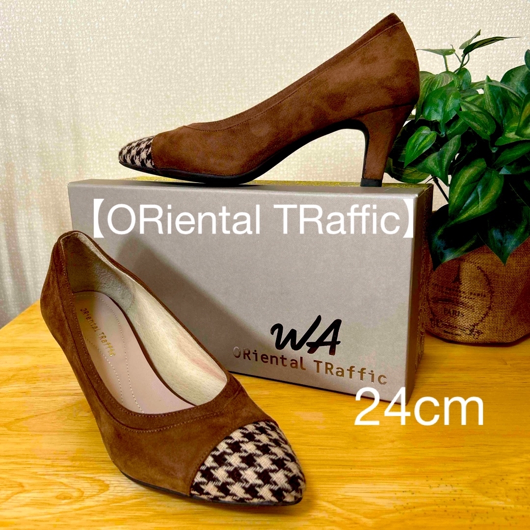 ORiental TRaffic(オリエンタルトラフィック)の【ORiental TRaffic】ベロアパンプス　24cm レディースの靴/シューズ(ハイヒール/パンプス)の商品写真