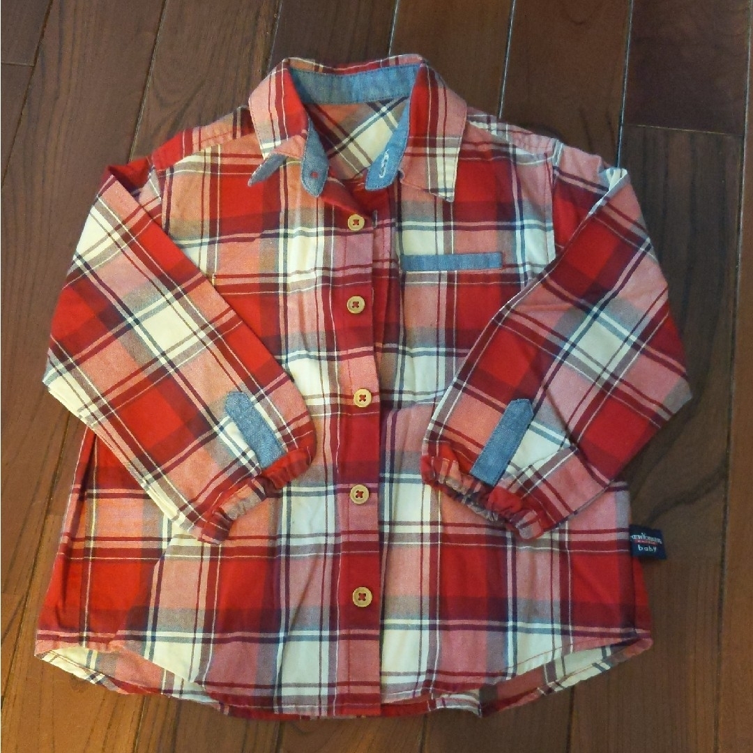 NEWYORKER(ニューヨーカー)のNEWYORKER　baby　チェックシャツ　SS キッズ/ベビー/マタニティのキッズ服男の子用(90cm~)(ブラウス)の商品写真