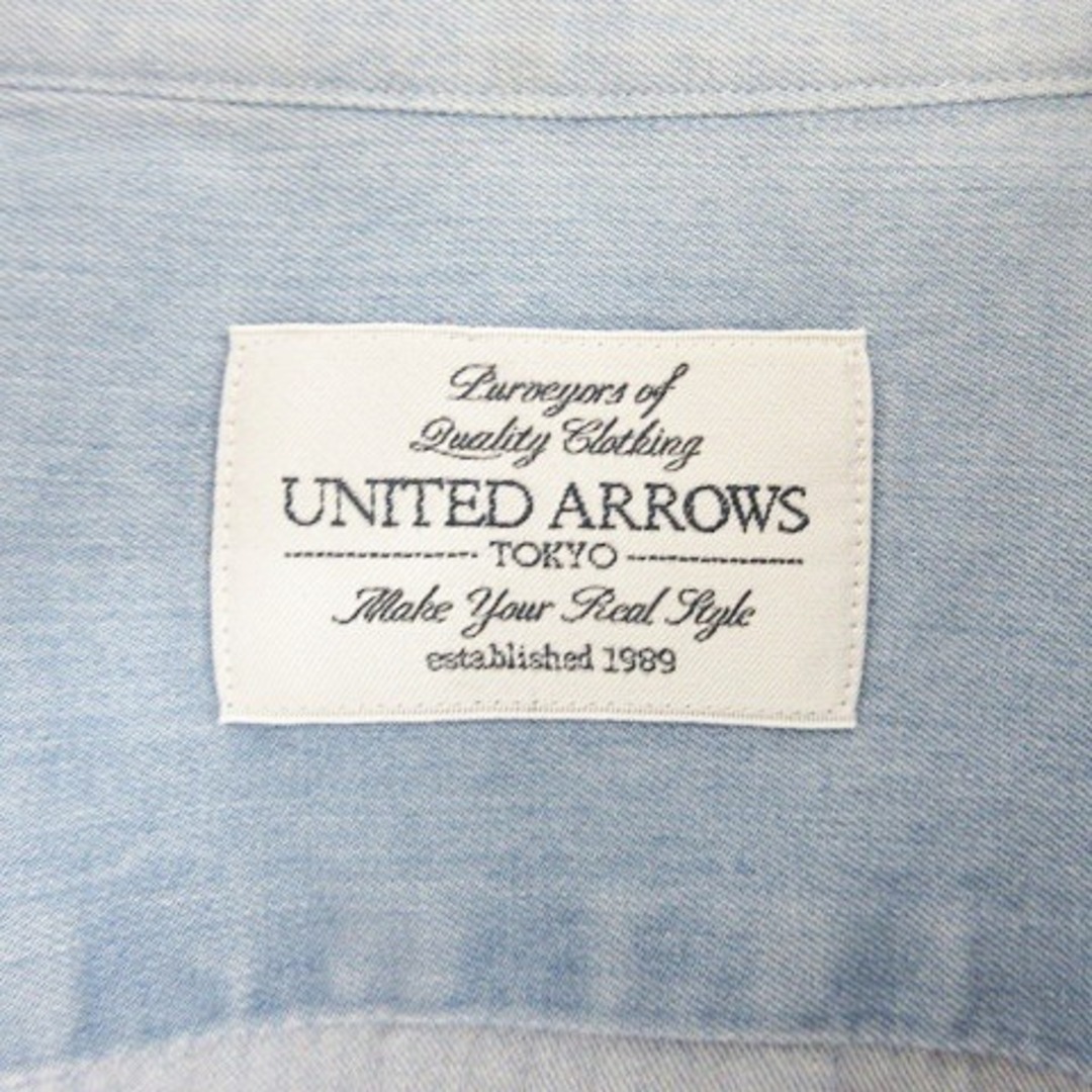 UNITED ARROWS(ユナイテッドアローズ)のユナイテッドアローズ シャツ カジュアル 長袖 シャツカラー 綿 青 40 メンズのトップス(シャツ)の商品写真