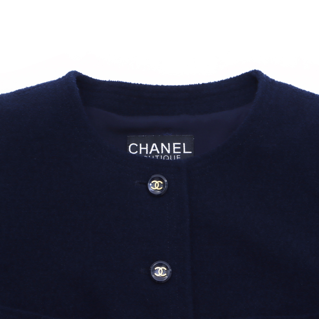 CHANEL(シャネル)のシャネル CHANEL ココボタン ツイード ジャケット ウール レディースのジャケット/アウター(その他)の商品写真