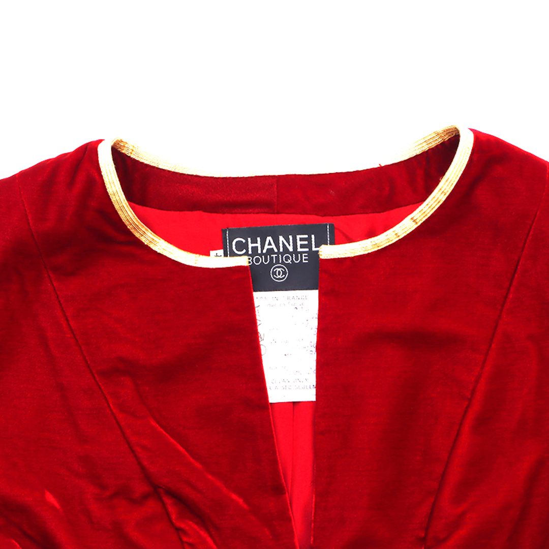 CHANEL(シャネル)のシャネル CHANEL ココマーク ゴールドボタン サイズ42 1990年 ジャケット レディースのジャケット/アウター(その他)の商品写真