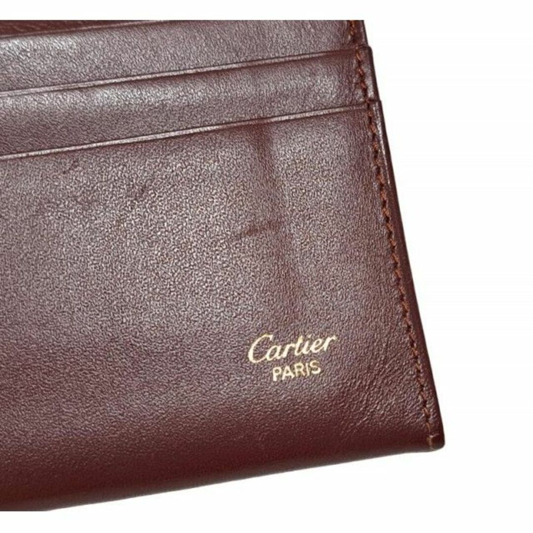 Cartier(カルティエ)のカルティエ カードケース パスケース 名刺入れ 二つ折り マスト ドゥ レディースのファッション小物(名刺入れ/定期入れ)の商品写真