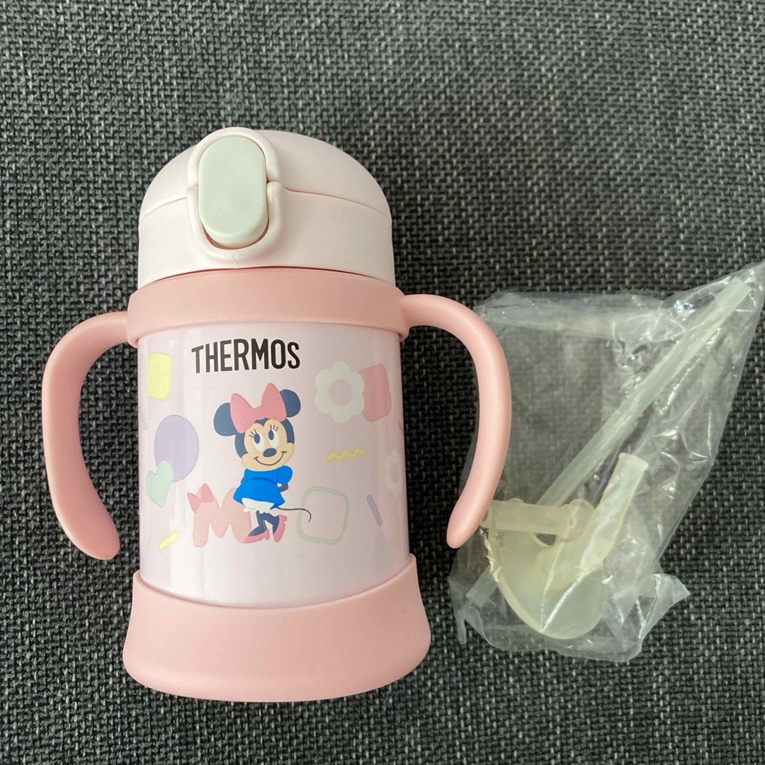 THERMOS(サーモス)のサーモス　ストロー　マグ　ミニー キッズ/ベビー/マタニティの授乳/お食事用品(水筒)の商品写真