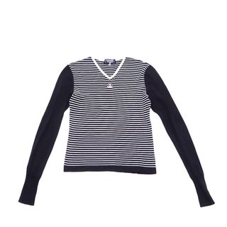 シャネル CHANEL ココマーク ストライプニット サイズ36 長袖Ｔシャツ