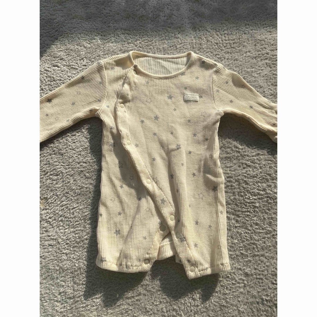 カバーオール🩵3枚セット キッズ/ベビー/マタニティのベビー服(~85cm)(カバーオール)の商品写真