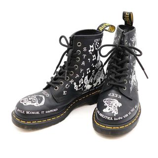 ドクターマーチン(Dr.Martens)のDr.Martens ドクターマーチン 1460 SCRIBBLE 8EYE BOOT 8ホールブーツ ブラック UK6(ブーツ)