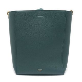 セリーヌ(celine)のセリーヌ サングル バケット スモール ショルダーバッグ レザー グリーン(ショルダーバッグ)