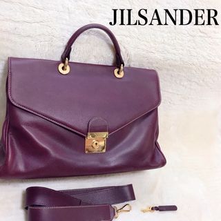 Jil Sander - 希少 JIL SANDER  2way ビジネスバッグ ショルダーバッグ レザー