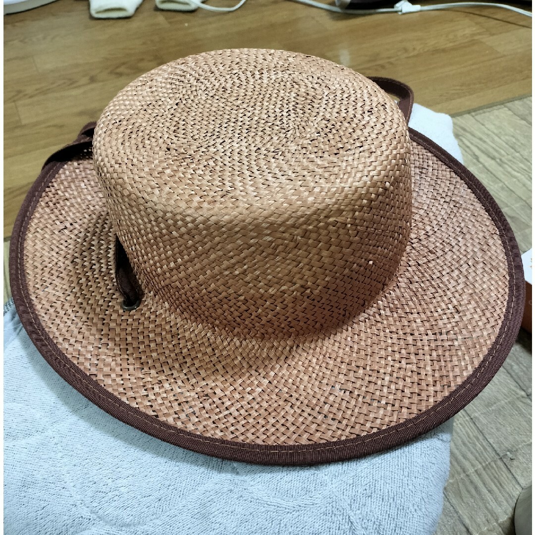 override(オーバーライド)のOVERRIDE Nante Boater Hat　リボンテープ付カンカン帽 レディースの帽子(ハット)の商品写真