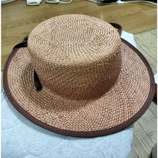 オーバーライド(override)のOVERRIDE Nante Boater Hat　リボンテープ付カンカン帽(ハット)