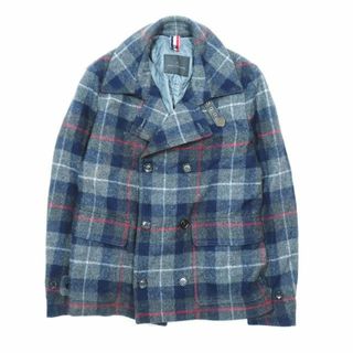 メンズメルローズ(MEN'S MELROSE)のMEN'S MELROSE チェック柄 ピーコート ダブルブレスト ライナー(その他)