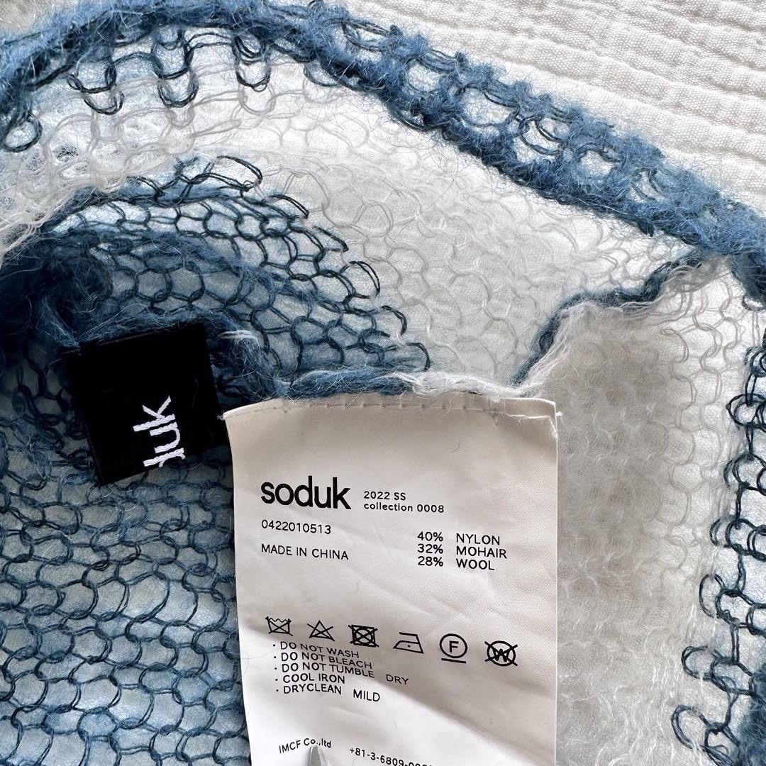 6 (ROKU)(ロク)のsoduk patchwork knit tops  レディースのトップス(ニット/セーター)の商品写真