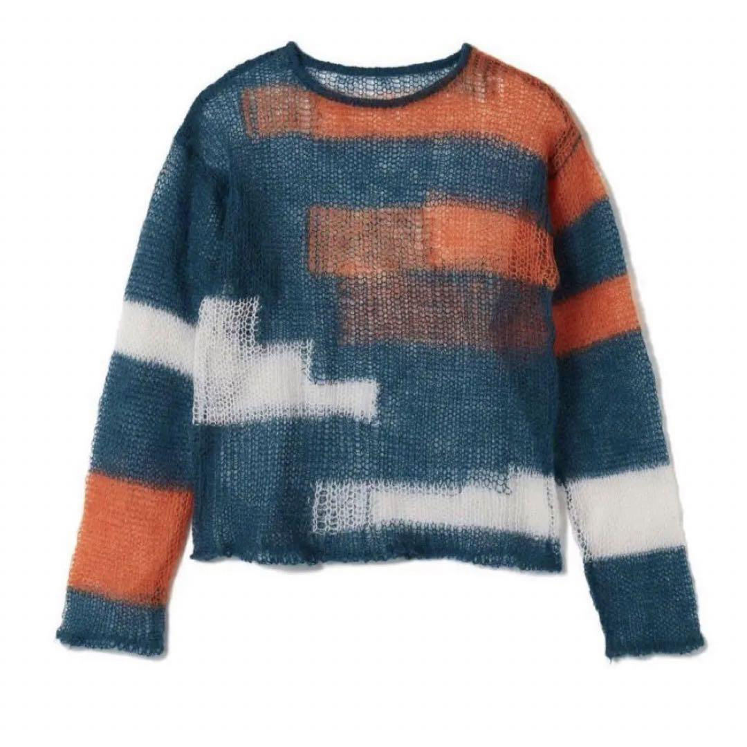 6 (ROKU)(ロク)のsoduk patchwork knit tops  レディースのトップス(ニット/セーター)の商品写真