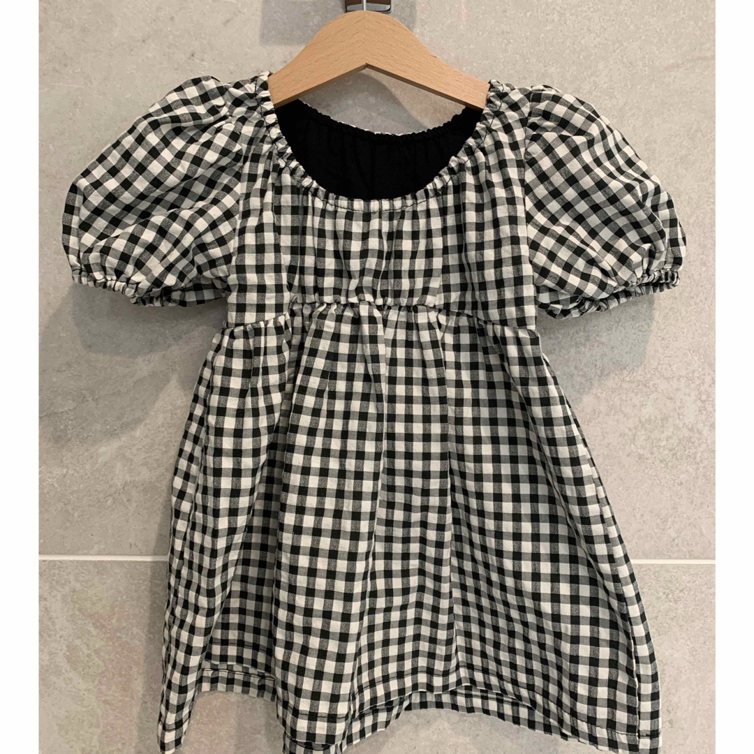 ZARA KIDS(ザラキッズ)のZARA キッズ　ギンガムチェック　チュニック キッズ/ベビー/マタニティのキッズ服女の子用(90cm~)(ブラウス)の商品写真