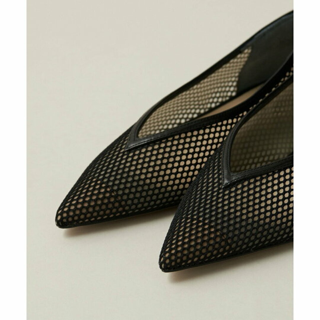 Odette e Odile(オデットエオディール)の【BLACK】【22cm】フィッシュネット フラット15↓↑ レディースの靴/シューズ(ハイヒール/パンプス)の商品写真