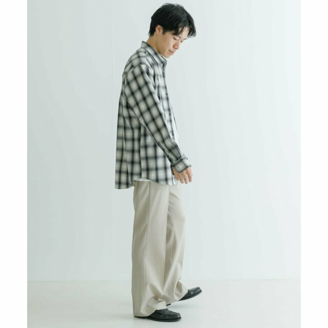 URBAN RESEARCH(アーバンリサーチ)の【NAVY】【L】WASHABLEウールレギュラーカラーシャツ メンズのトップス(シャツ)の商品写真