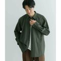 【KHAKI】WASHABLEウールレギュラーカラーシャツ