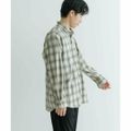 【BEIGE CHK】WASHABLEウールレギュラーカラーシャツ