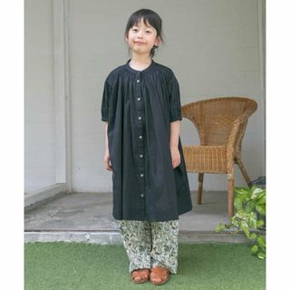 アーバンリサーチドアーズ(URBAN RESEARCH DOORS)の【BLACK】『親子リンク』コットンボイルギャザーワンピース(KIDS)(その他)