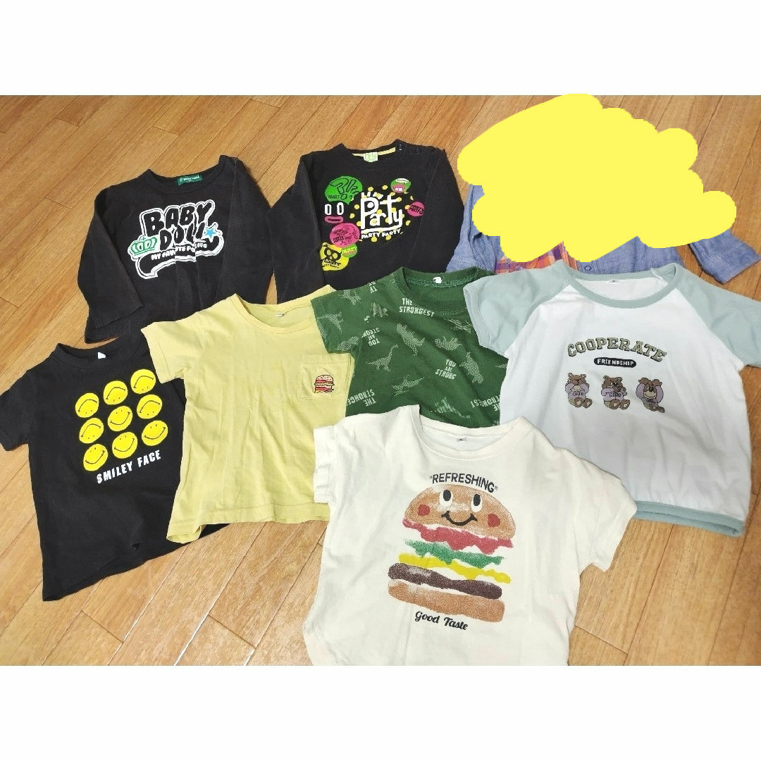 西松屋(ニシマツヤ)の子供服　Tシャツ　ロンT　まとめ売り　男の子　95サイズ キッズ/ベビー/マタニティのキッズ服男の子用(90cm~)(Tシャツ/カットソー)の商品写真