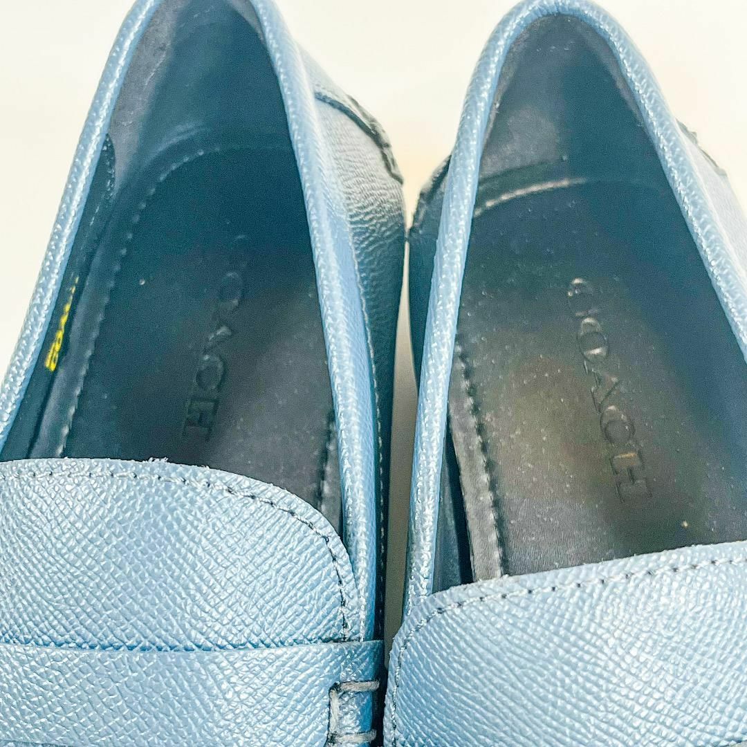 COACH(コーチ)のCOACH ローファー　ブルー #25cm メンズの靴/シューズ(その他)の商品写真
