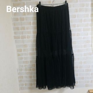 ベルシュカ(Bershka)のBershka ランダムプリーツシアーロングスカート(ロングスカート)