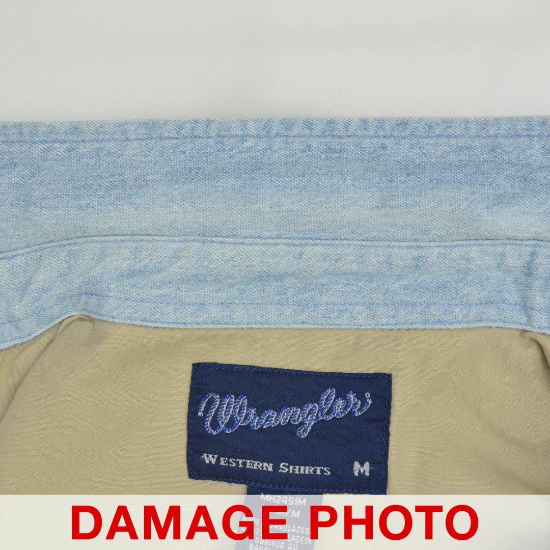 Wrangler(ラングラー)の【WRANGLER】80s〜 パッチワーク デニム ウエスタンシャツ メンズのトップス(シャツ)の商品写真