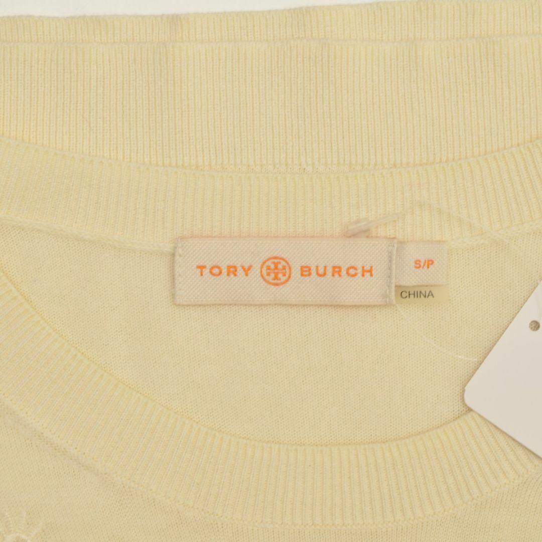 Tory Burch(トリーバーチ)の【TORYBURCH】47036 刺繍半袖ニット レディースのトップス(ニット/セーター)の商品写真