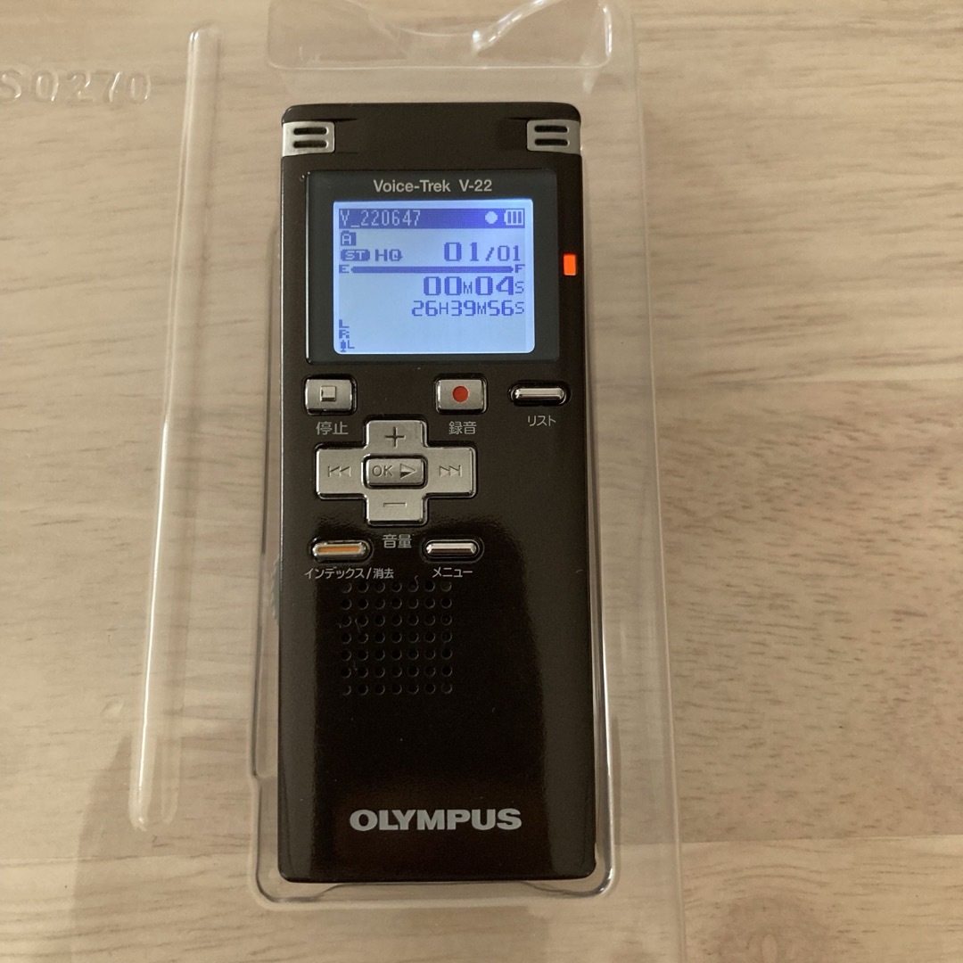 OLYMPUS(オリンパス)のOLYMPUS オリンパス ボイストレック V-22 ボイスレコーダー スマホ/家電/カメラのオーディオ機器(ポータブルプレーヤー)の商品写真