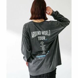 サニーレーベル(Sonny Label)の【TOUR】USEDLIKEプリントロングTシャツ(カットソー(長袖/七分))