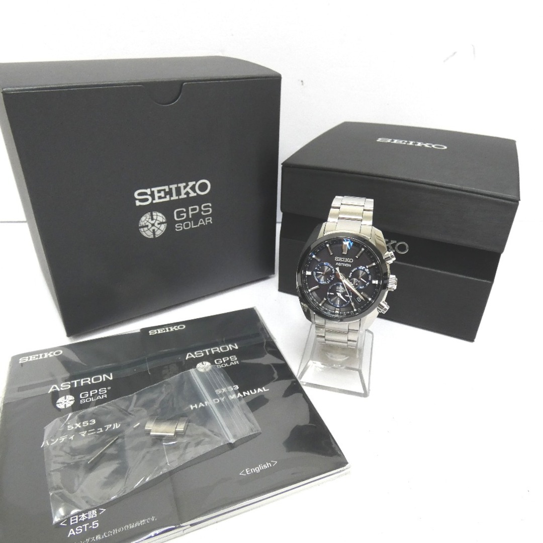 SEIKO(セイコー)のセイコー 腕時計 アストロン  ASTRON 5X Series Dual Time (5Xシリーズ デュアルタイム) SBXC053  Dz788131 中古 メンズの時計(腕時計(アナログ))の商品写真