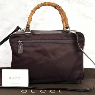 グッチ(Gucci)の極美品 グッチ GUCCI 2way ハンドバッグ ショルダーバッグ バンブー(ハンドバッグ)