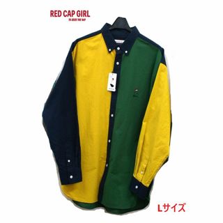 【新品】RED CAP GIRL オーバーサイズ シャツ Lサイズ ミックス(シャツ)