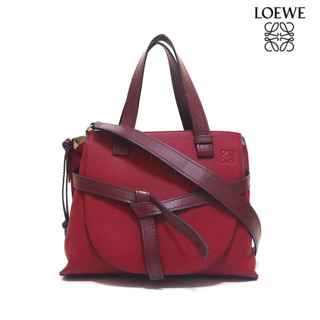 約15cmショルダーロエベ LOEWE ゲートトップ 2way ショルダー ハンドバッグ