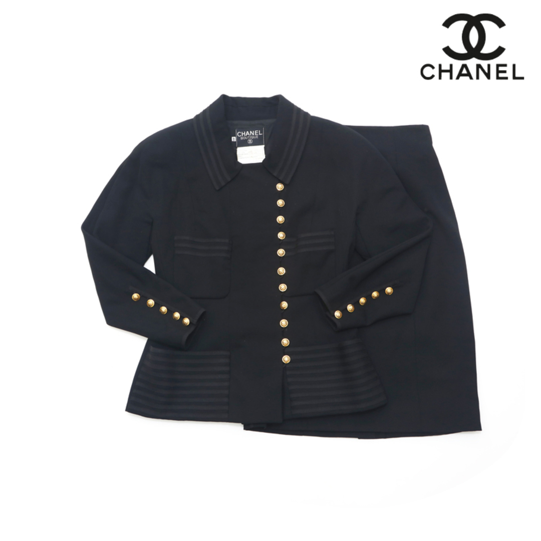 CHANEL(シャネル)のシャネル CHANEL ココボタン ジャケット スカート スーツ セットアップ レディースのレディース その他(セット/コーデ)の商品写真