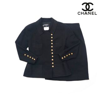 シャネル(CHANEL)のシャネル CHANEL ココボタン ジャケット スカート スーツ セットアップ(セット/コーデ)