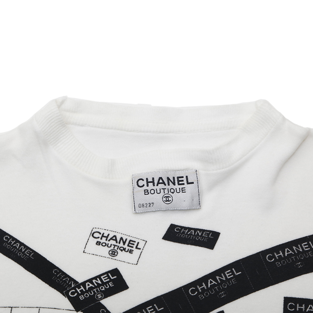 CHANEL(シャネル)のシャネル CHANEL ロゴテープ プリント 長袖Ｔシャツ レディースのトップス(Tシャツ(長袖/七分))の商品写真