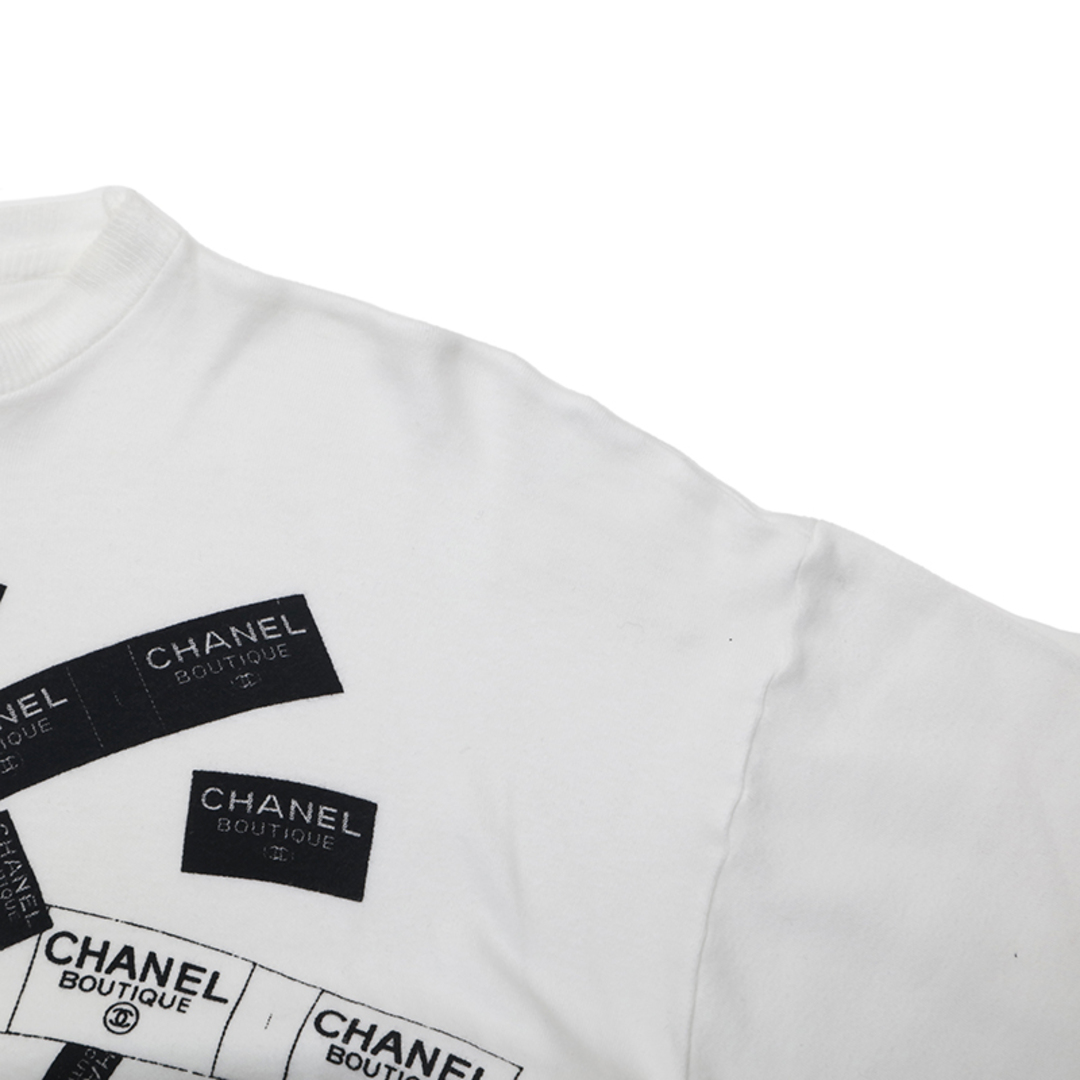 CHANEL(シャネル)のシャネル CHANEL ロゴテープ プリント 長袖Ｔシャツ レディースのトップス(Tシャツ(長袖/七分))の商品写真