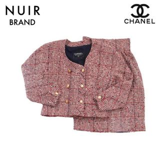 シャネル(CHANEL)のシャネル CHANEL セットアップ ツイード スカート ウール シルク ゴールドボタン　サイズ38 スーツ ウール(スーツ)