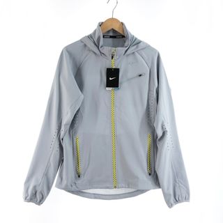 ナイキ(NIKE)の〇〇NIKE ナイキ メンズ パーカー ジップパーカー サイズM グレー×イエロー(パーカー)