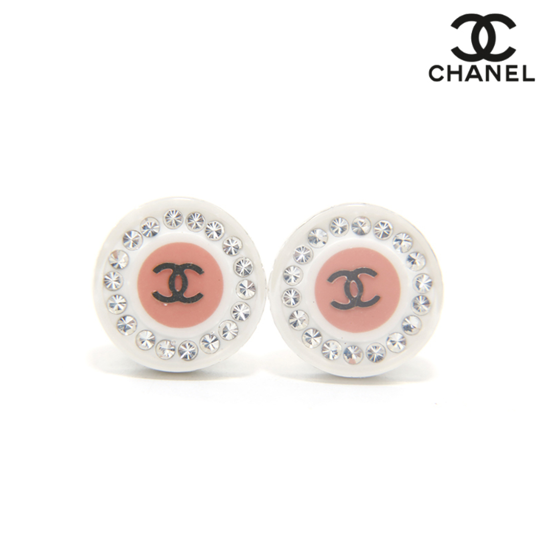 CHANEL(シャネル)のシャネル CHANEL ココマーク ラインストーン ラウンド イヤリング レディースのアクセサリー(イヤリング)の商品写真