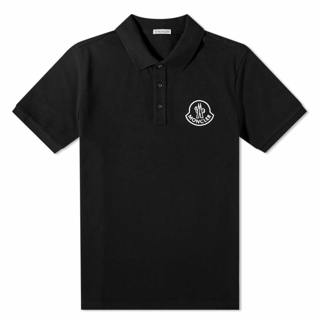 MONCLER(モンクレール)の送料無料 82 MONCLER モンクレール 8A00004 84556 ブラック 半袖 ポロシャツ size L メンズのトップス(ポロシャツ)の商品写真