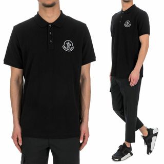 MONCLER - 送料無料 82 MONCLER モンクレール 8A00004 84556 ブラック 半袖 ポロシャツ size L