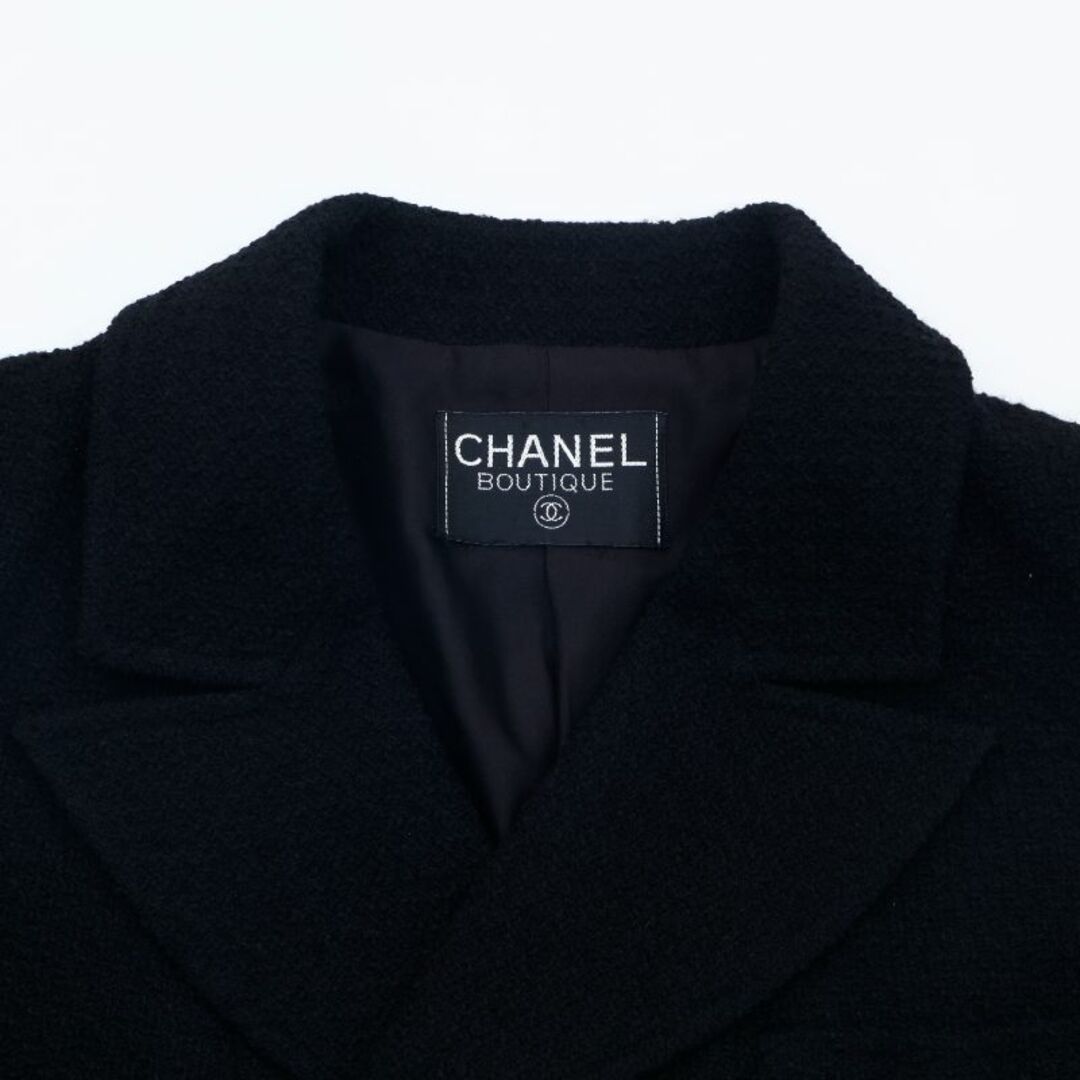 CHANEL(シャネル)のシャネル CHANEL ココボタン カシミヤ セットアップ　スーツ　ロゴ　カシミア シルク スーツ レディースのフォーマル/ドレス(スーツ)の商品写真